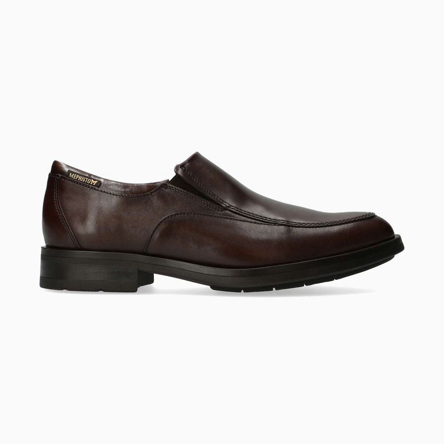 Mephisto SALVATORE Bőr Férfi Loafers - Sötét Barna, HU-69943